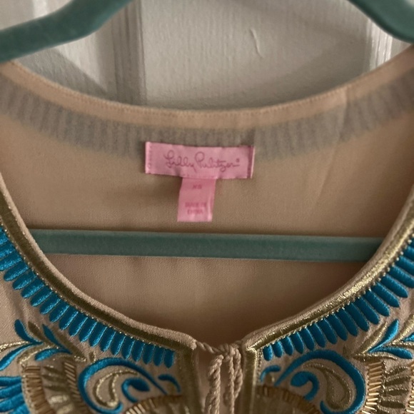 Lilly Pulitzer Womens Aubra Shift Dress. Sleeveless. Embroidered. EUC. Size XS. - Picture 6 of 7